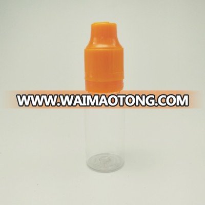 5ml 10ml empty PET eye drop bottle with child resistance cap child proof e liquid drop bottle clear PET bottle